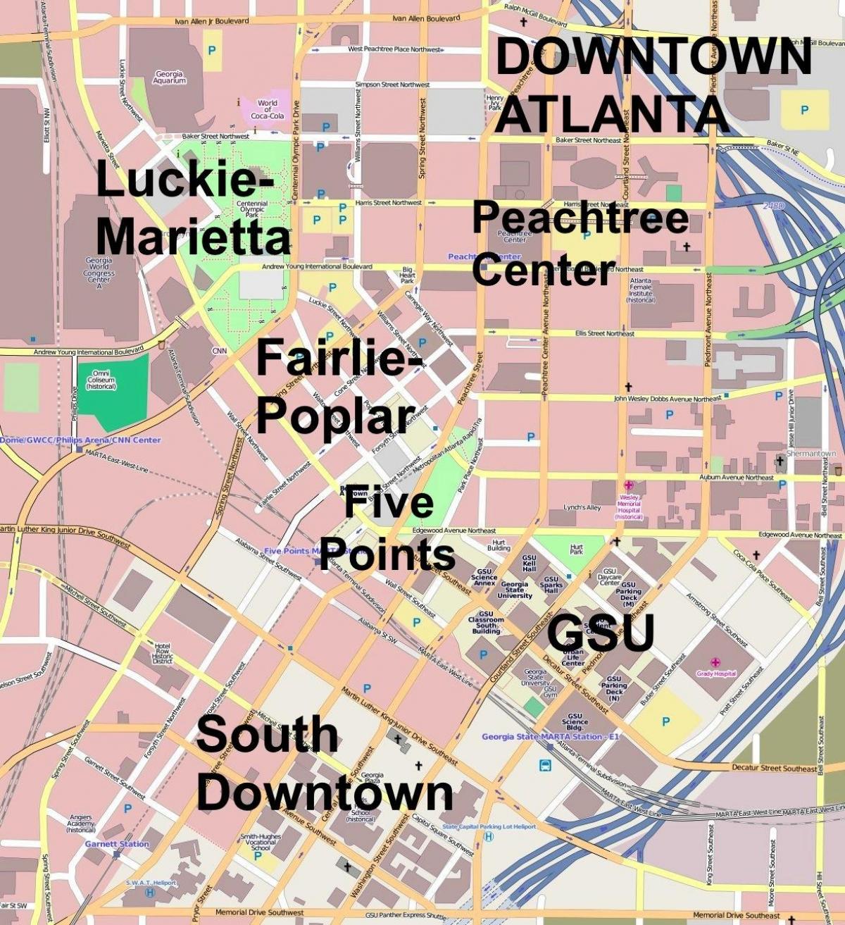 karta u gradu Atlanti
