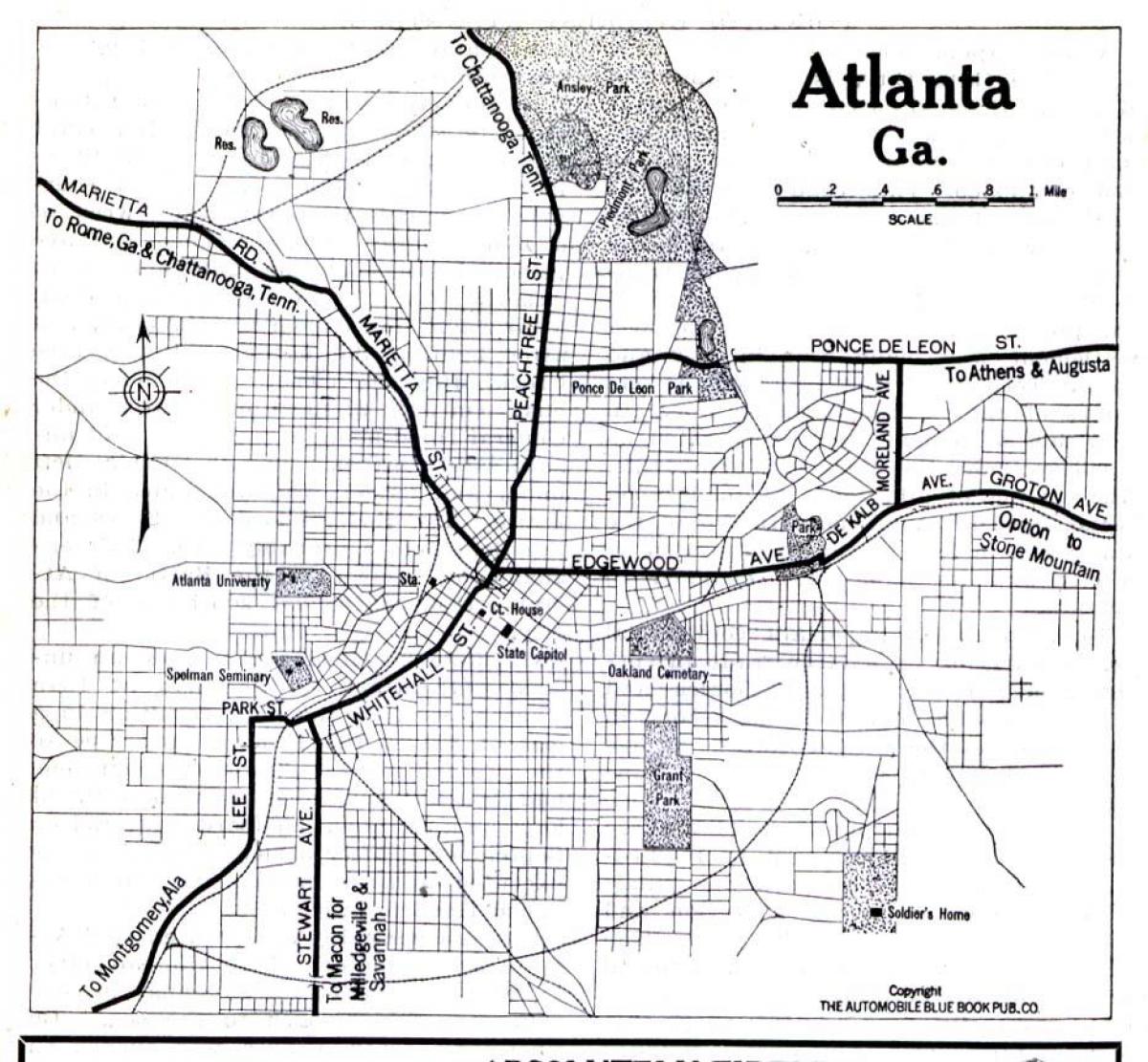karta iz Atlante u Džordžiji