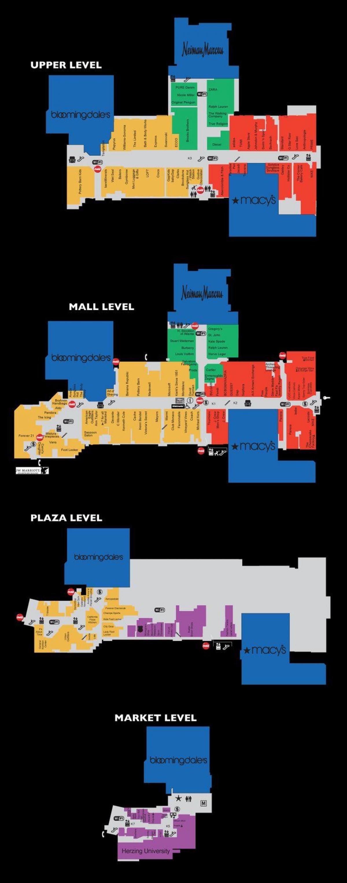 Lenox kvadratnih tržnom centru mapu