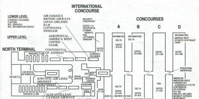 Atlanti aerodrom međunarodni terminal mapu