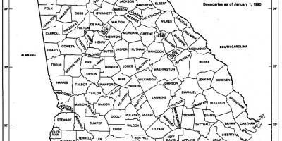 Georgia state mapu