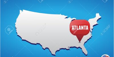 Atlanta u SAD-u mapu